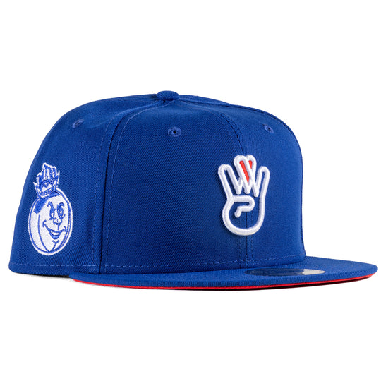 new era jewelry cap　LA West Side 59fifty 24-12-kings-blue-sidepatch-