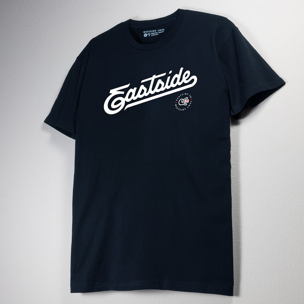 Eastside Script Navy Tee