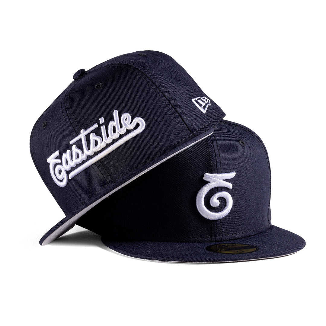 Eastside Script Navy New Era Snapback – Westside Love