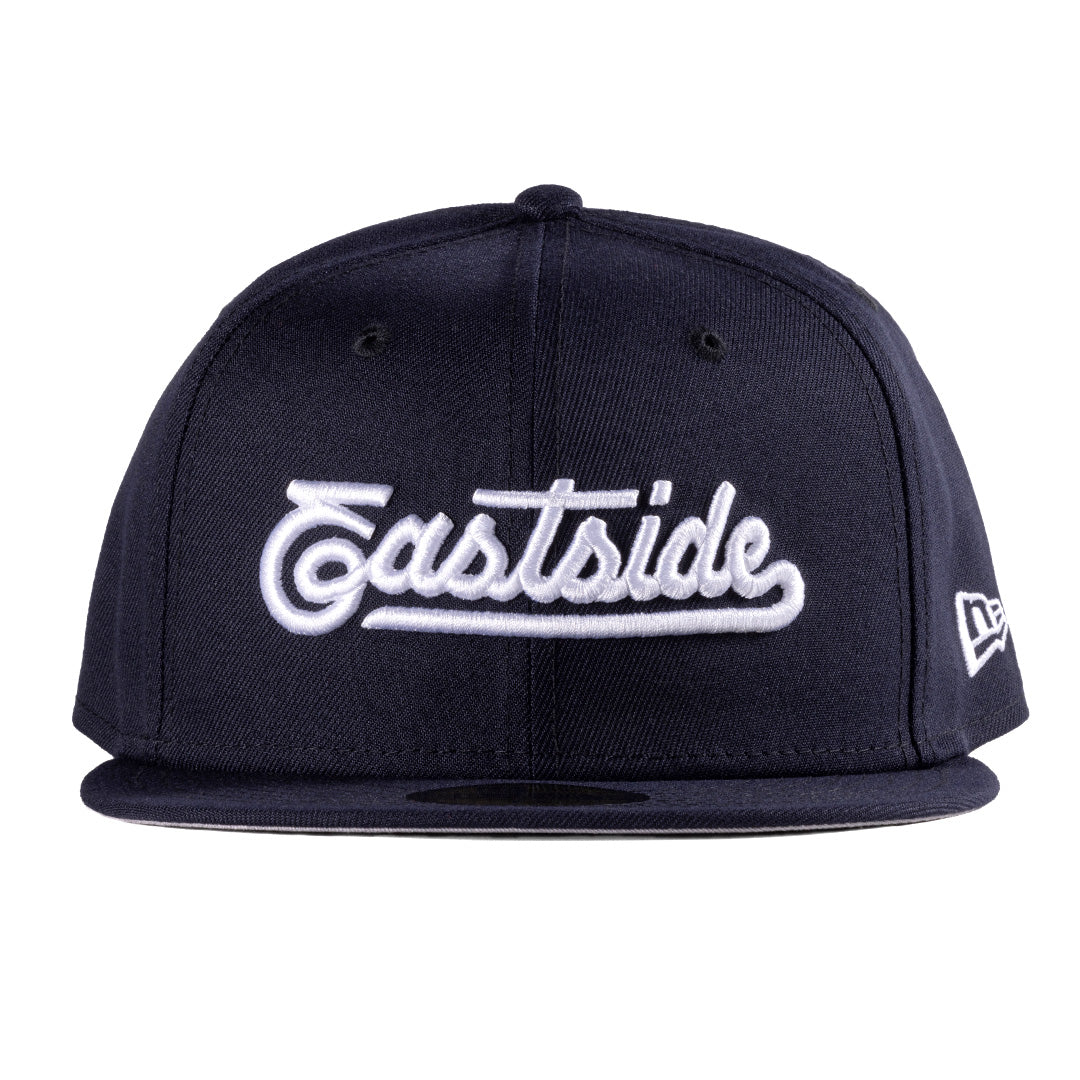 Eastside Script Navy New Era Fitted – Westside Love