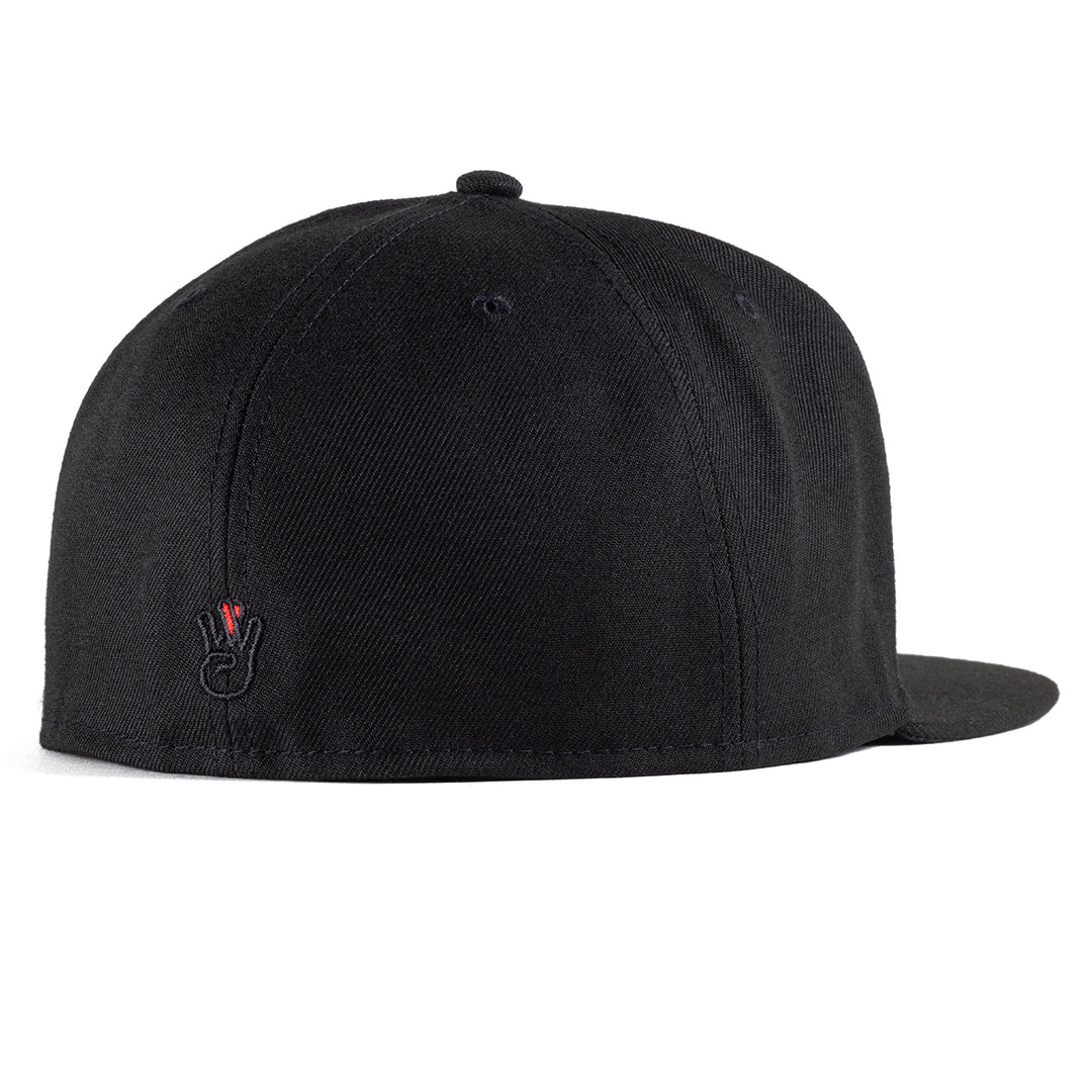 Westside Script All Black New Era Fitted – Westside Love