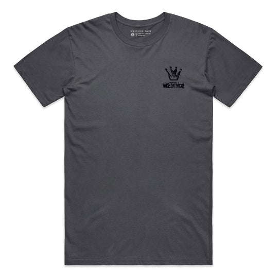 King of Hearts Puff Print Charcoal Tee