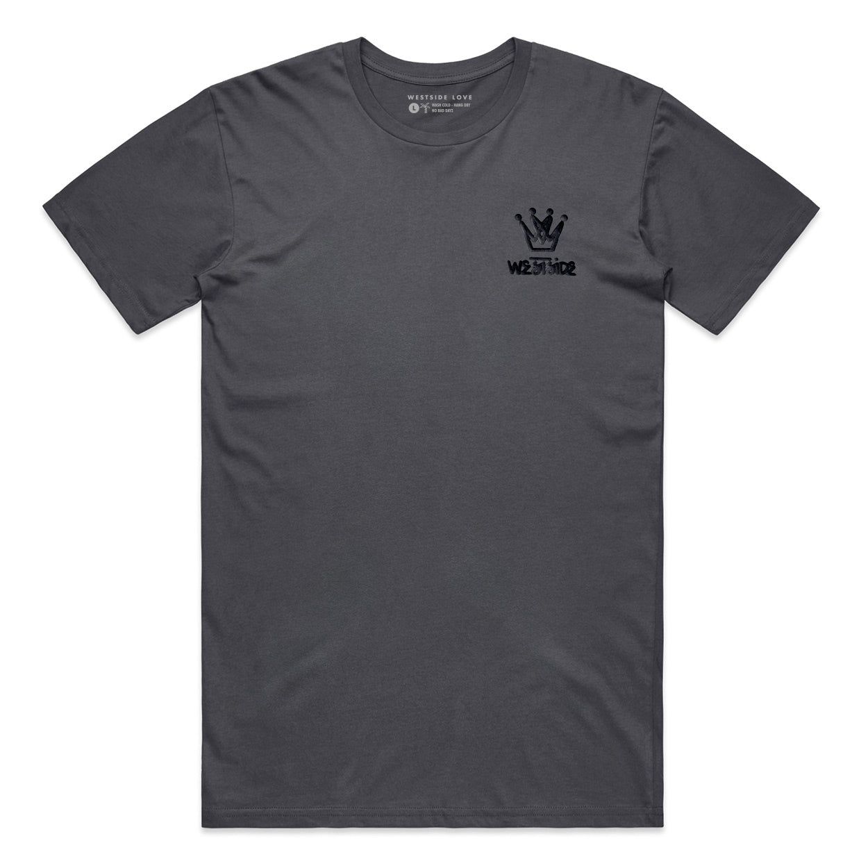 King of Hearts Puff Print Charcoal Tee