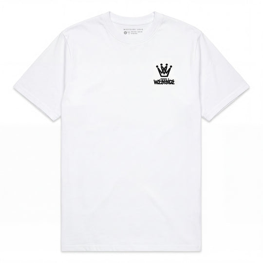 King of Hearts Heavyweight Puff Print White Tee
