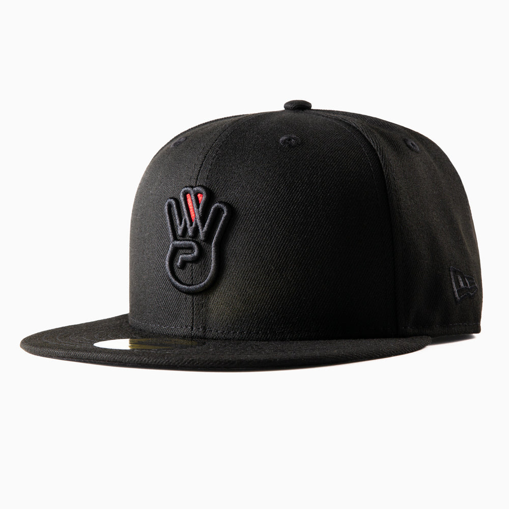 All Black New Era Fitted