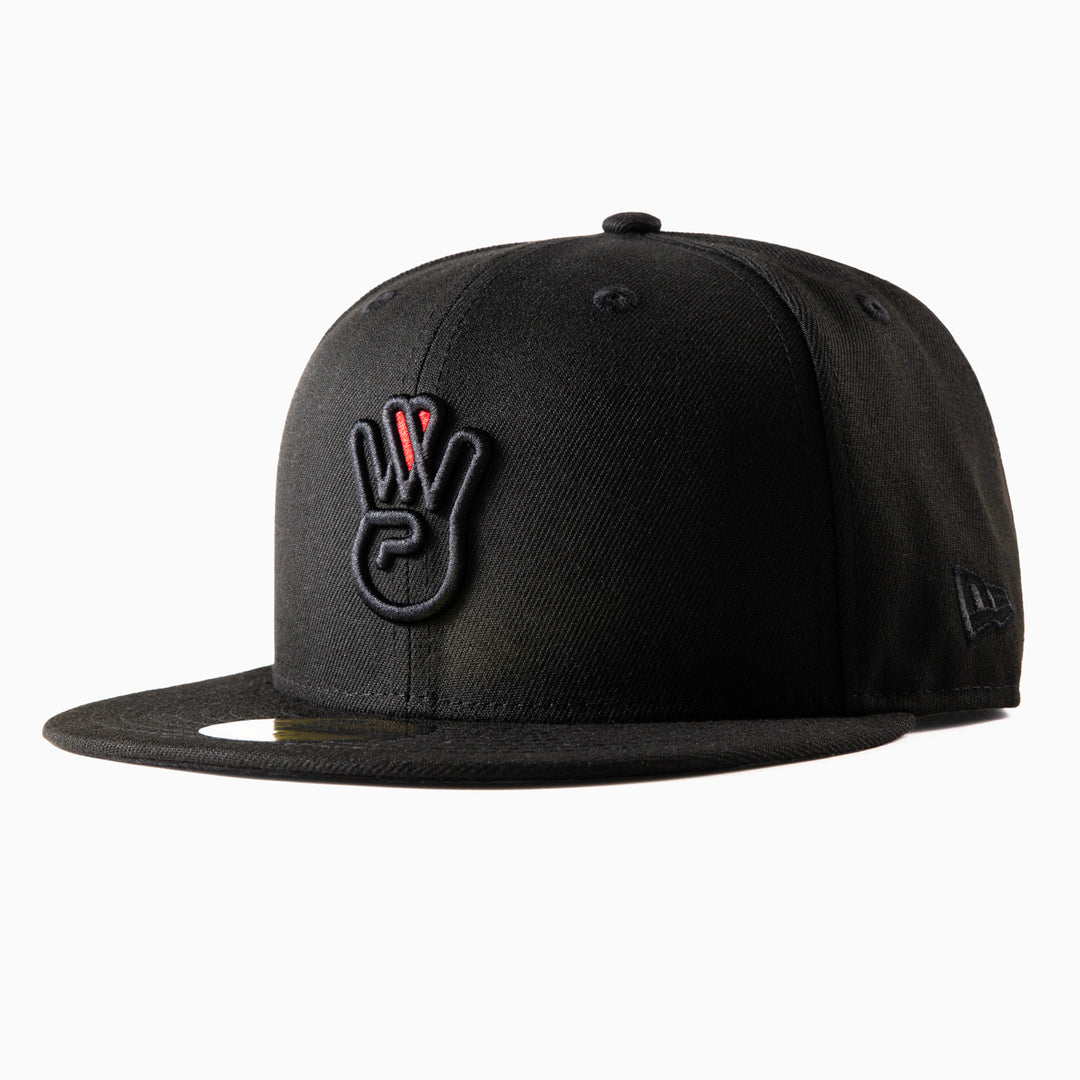 All Black New Era Fitted