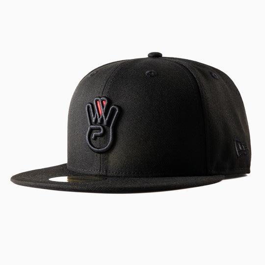 All Black New Era Fitted